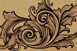 Leafy Scroll Design